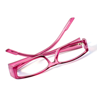 pink glasses
